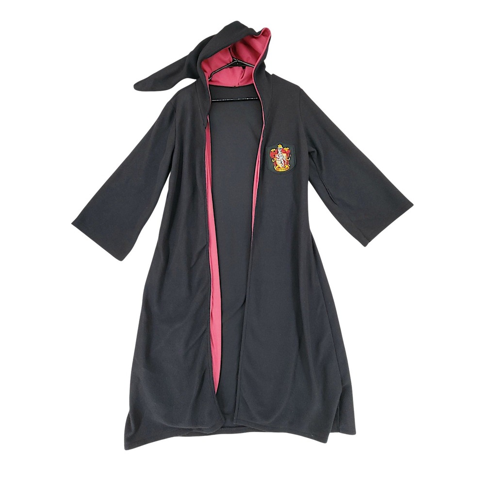 Gryffindor Cloak Robe Cape L Kids Black Harry Potter Halloween Costume Hogwarts